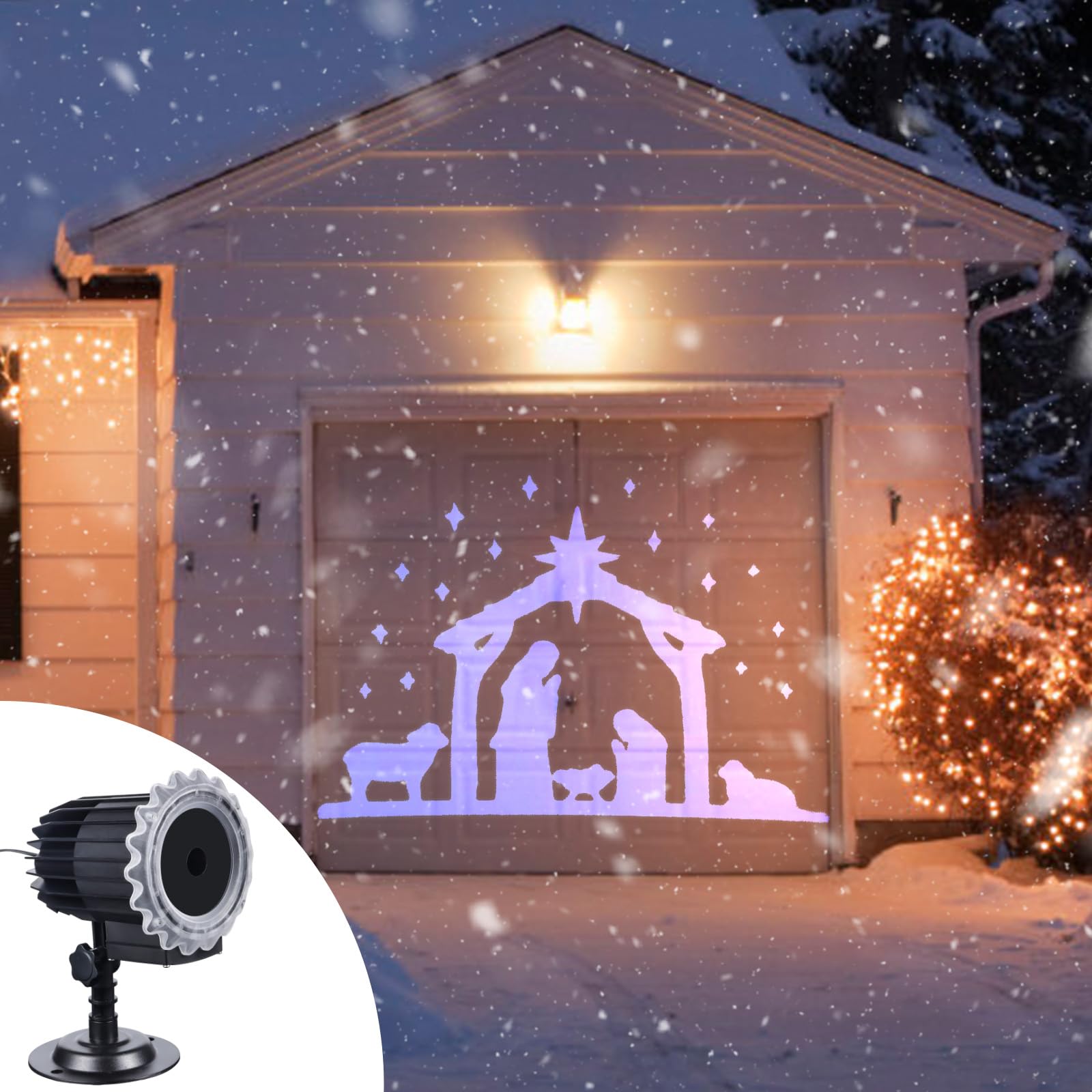 Foto 2 pulgar | Proyector De Belén Navideño Brightown Led Para Exteriores - Venta Internacional.