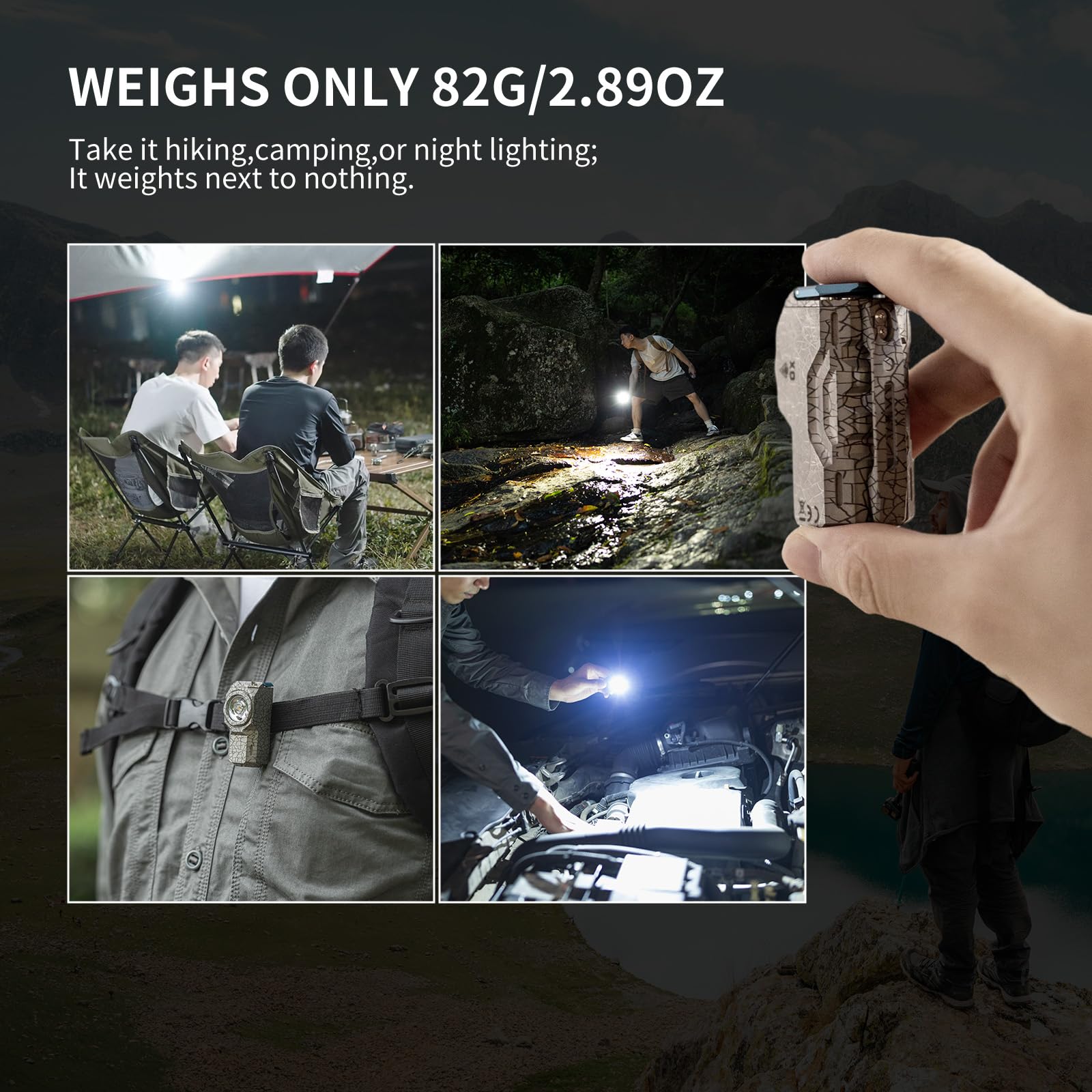 Foto 7 | Linterna Wuben X0 Mini Recargable De 900 Lm Ip68 A Prueba De Agua - Venta Internacional.