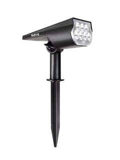 Foto 1 | Lámpara Solar Exterior De 7 Led Luz Multicolor 1 Pz Negro