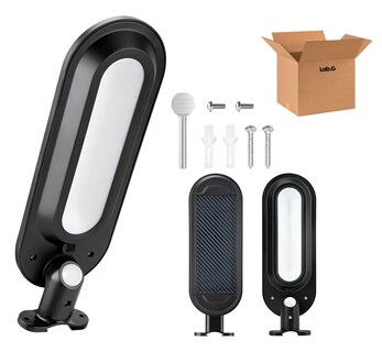 Foto 1 | Lámpara Solar Exterior Pared Sensor Ajustable Luz Jardín Led