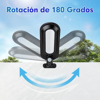 Foto 4 | Lámpara Solar Exterior Pared Sensor Ajustable Luz Jardín Led
