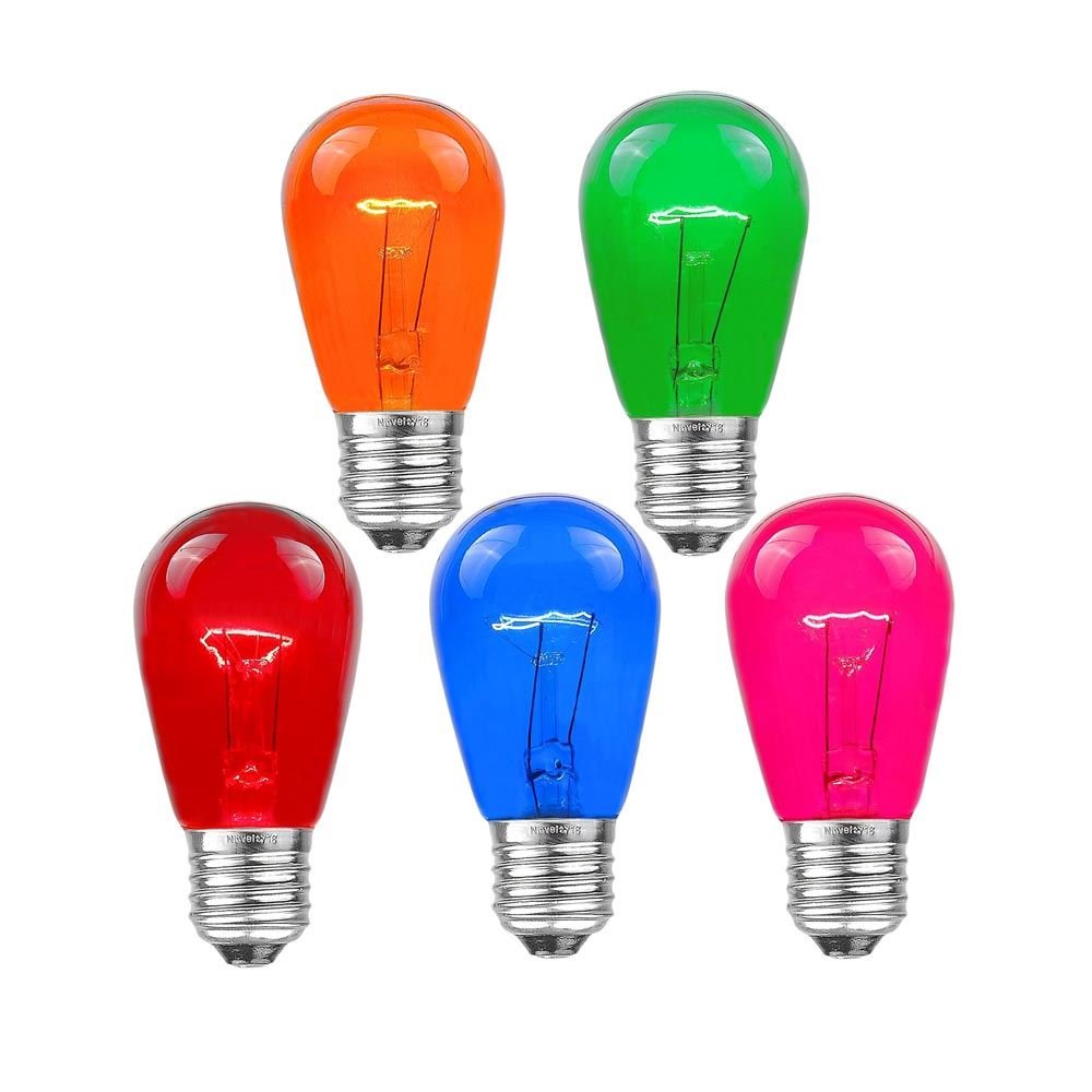 Foto 2 pulgar | Bombillas De Repuesto Novelty Lights S14 Outdoor E27 11 W  Paquete De 25 - Venta Internacional.