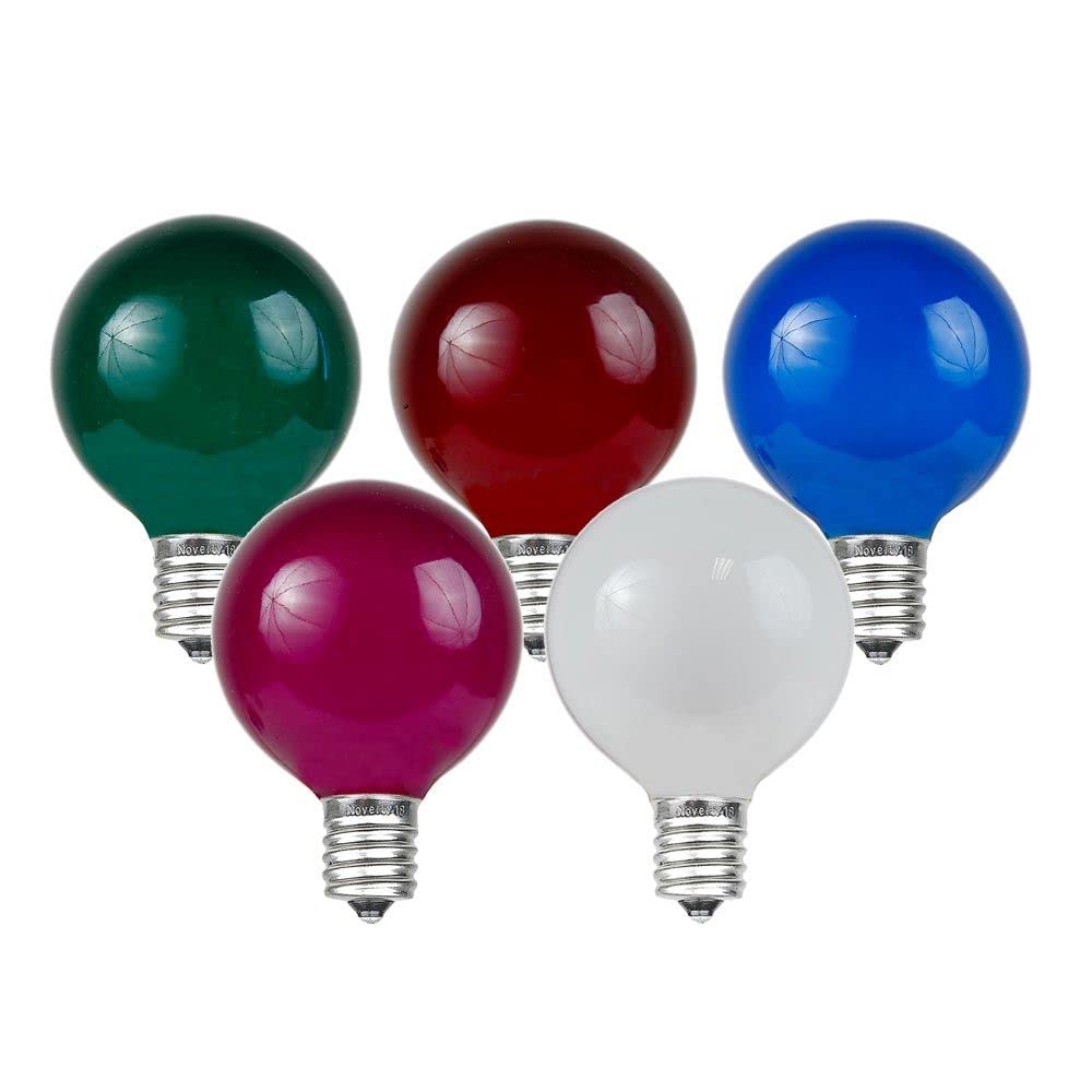 Foto 2 | Bombillas Globe Para Exteriores  Novedosas  G40  Multicolor  25 Unidades - Venta Internacional.