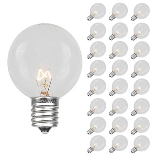 Foto 1 | Bombillas De Repuesto Novelty Lights G50 Outdoor Transparentes 7 W Paquete De 25 - Venta Internacional.