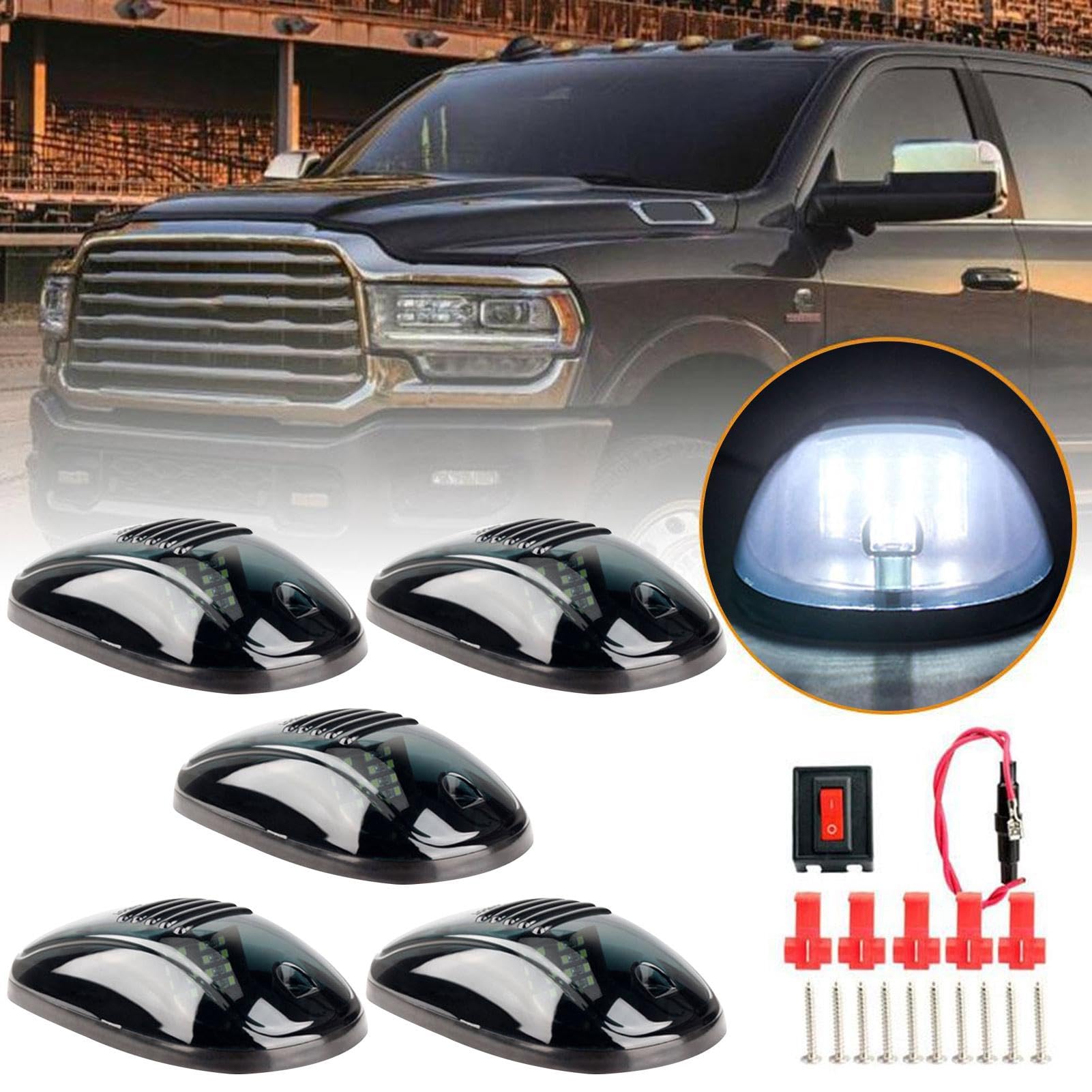 Foto 2 | Luces Indicadoras De Cabina Lafande  Con Energía Solar  Impermeables  Para Camiones - Venta Internacional.