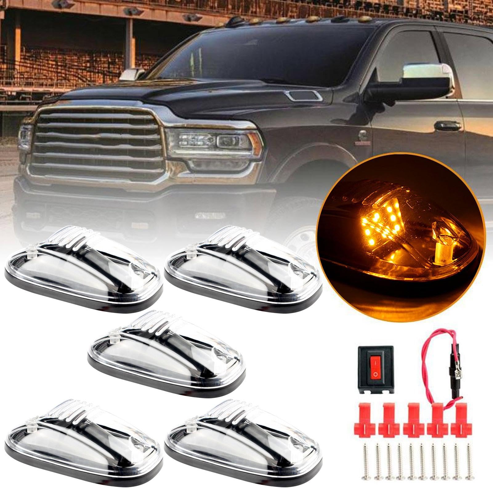 Foto 4 pulgar | Luces Indicadoras De Cabina Lafande  Con Energía Solar  Impermeables  Para Camiones - Venta Internacional.