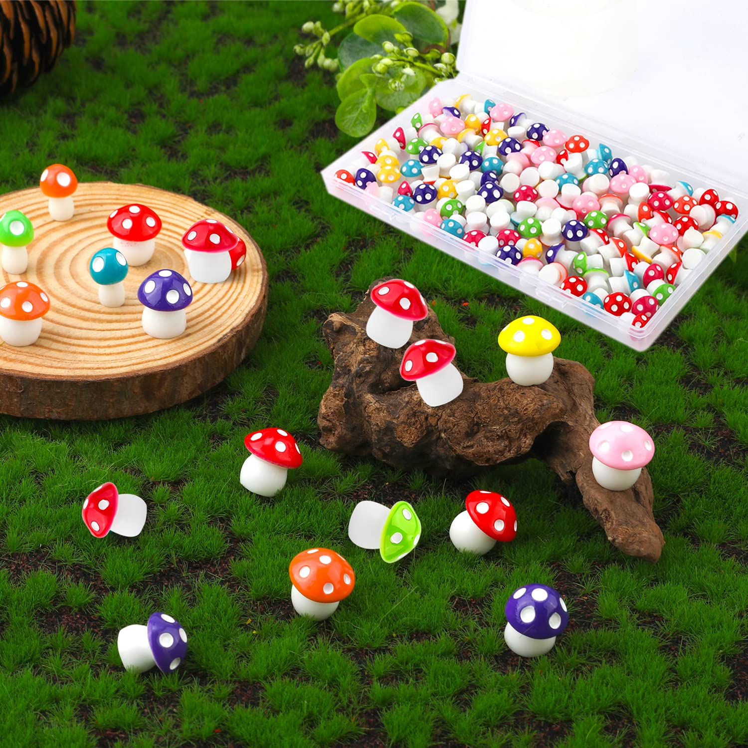 Foto 3 | Miniestatuas De Setas De Resina Luter  120 Unidades  Para Decoración De Jardín - Venta Internacional.