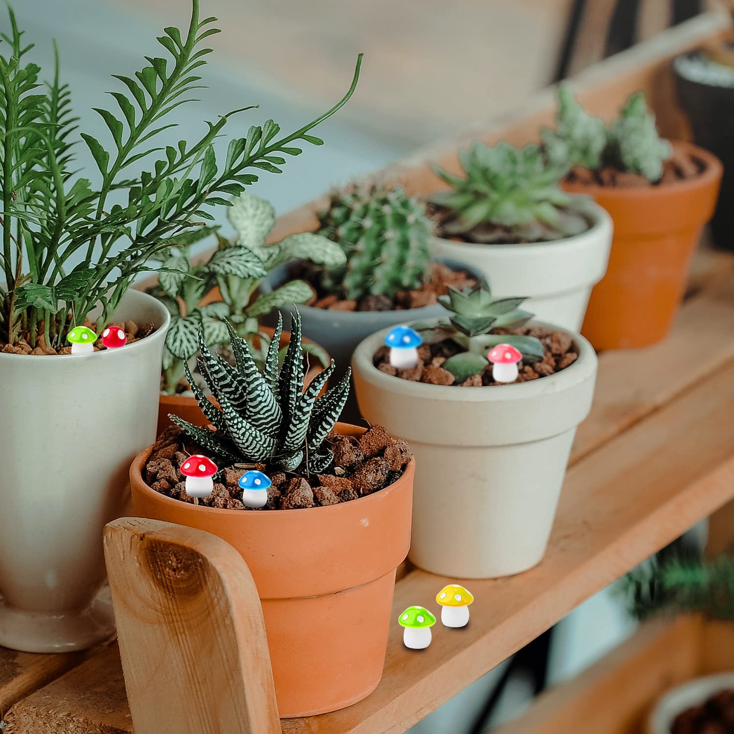 Foto 6 | Miniestatuas De Setas De Resina Luter  120 Unidades  Para Decoración De Jardín - Venta Internacional.