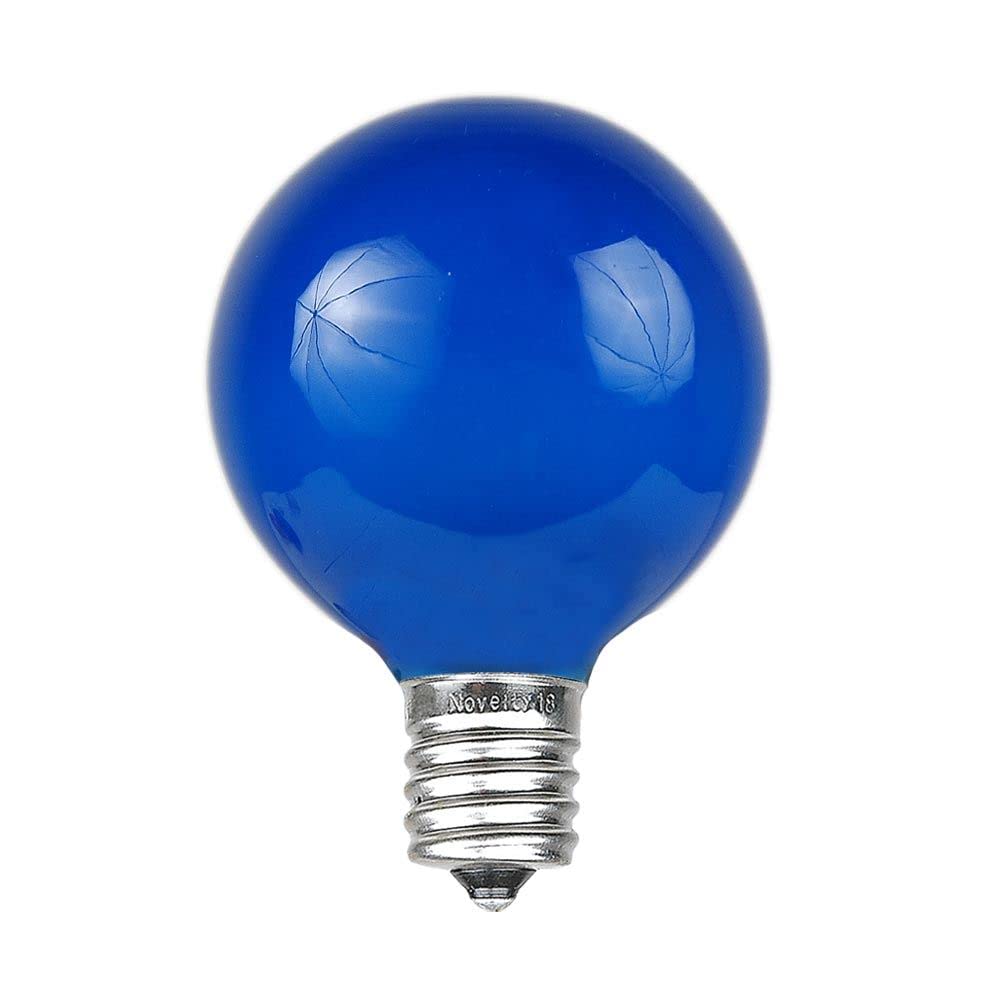 Foto 3 pulgar | Bombillas Globe Para Exteriores  Novedosas  G40  Azul  Paquete De 25 - Venta Internacional.