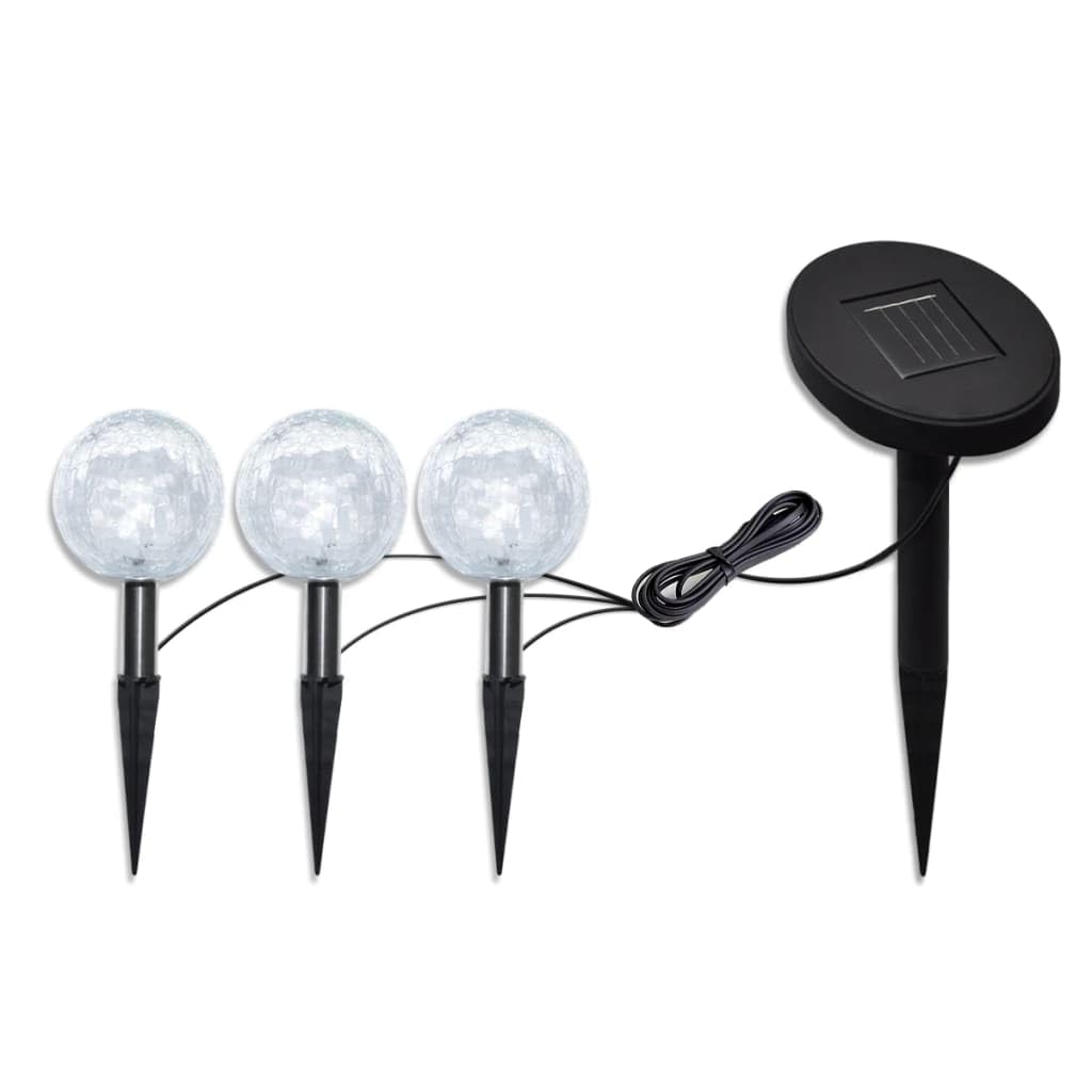 Foto 1 | Juego De Luces Led Solares Para Jardín Vidaxl  Luz Blanca  Cuenco De 3 7 Cm - Venta Internacional.