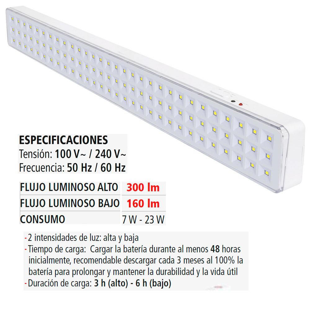 Foto 4 pulgar | Lámpara LED de Emergencia IUSA 90 LED Consumo de 7W-23W