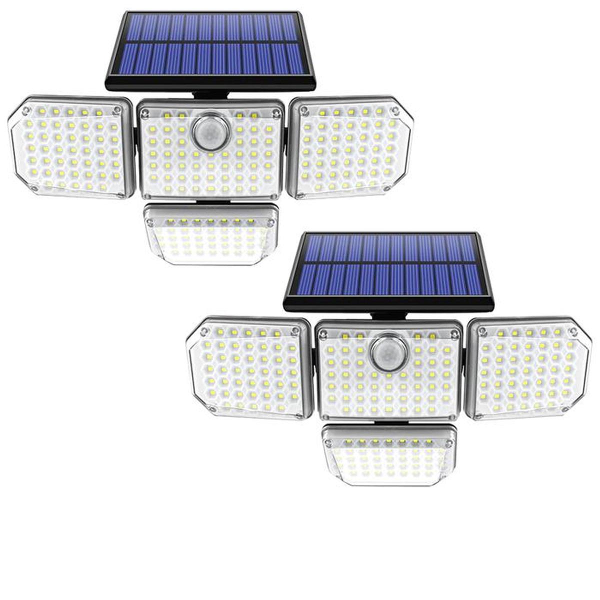 Luminario Solar Led Exterior Ventdepot Mxnsr-002 2 Piezas Luz Blanca