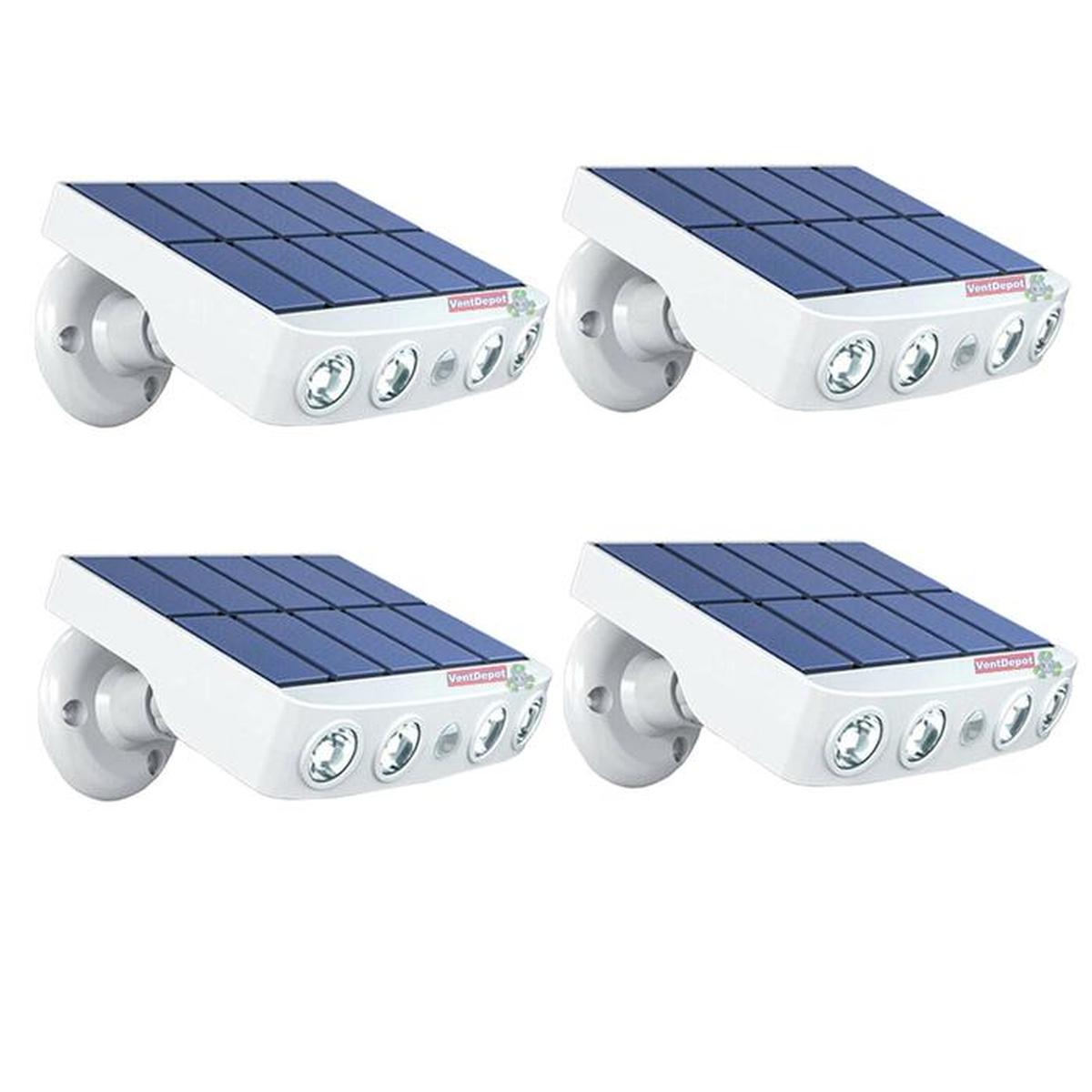 Iluminación Solar Led Ventdepot Mxrsi-004 4 Piezas Luz Blanca