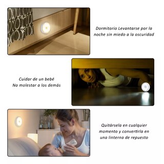 Foto 3 | Luces De Emergencia Sensor De Movimiento Recargables 6 Pieza Eo Safe Imports Esi-12559 Blanco