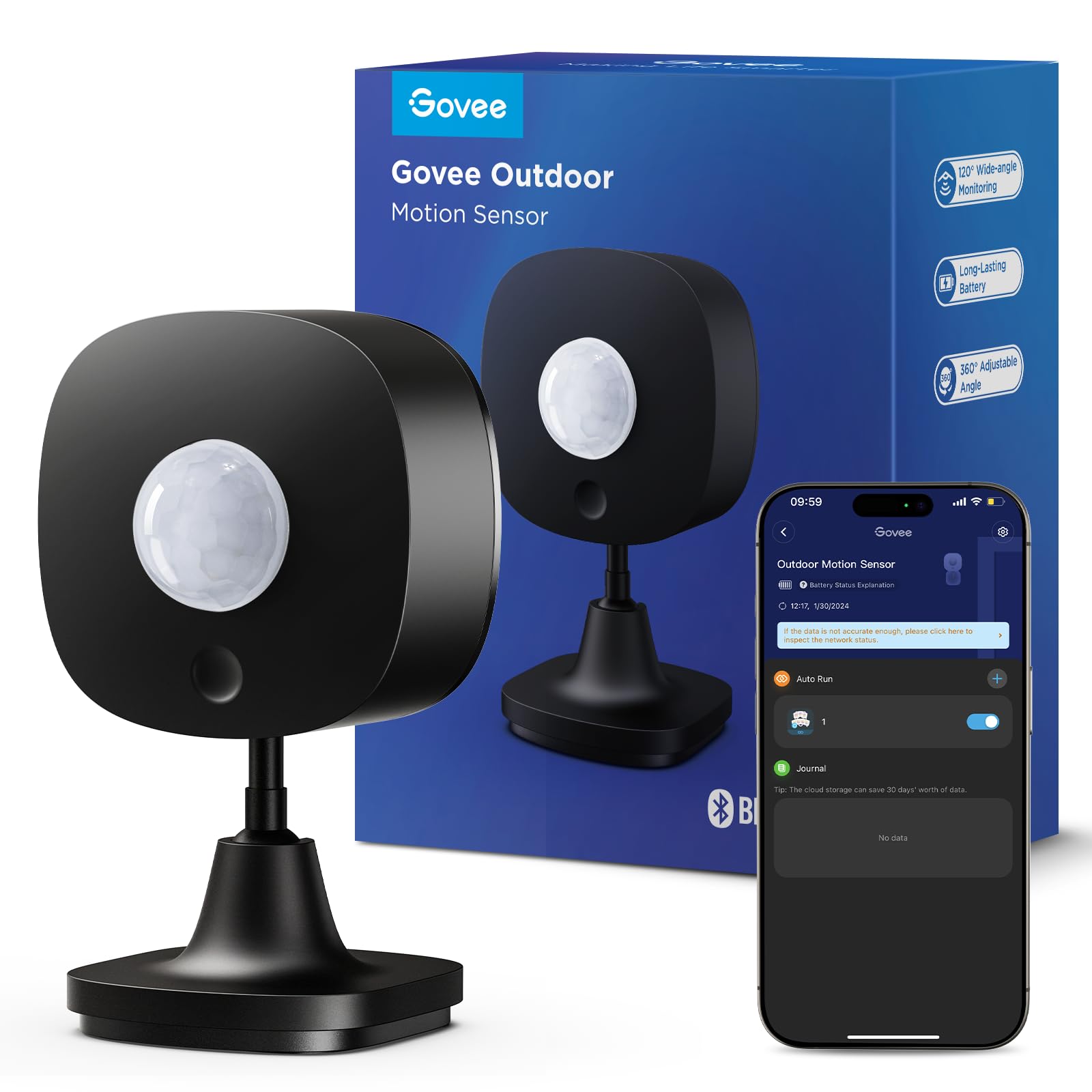 Sensor De Movimiento Govee Outdoor Para Luces Govee Wifi Ip65 - Venta Internacional.