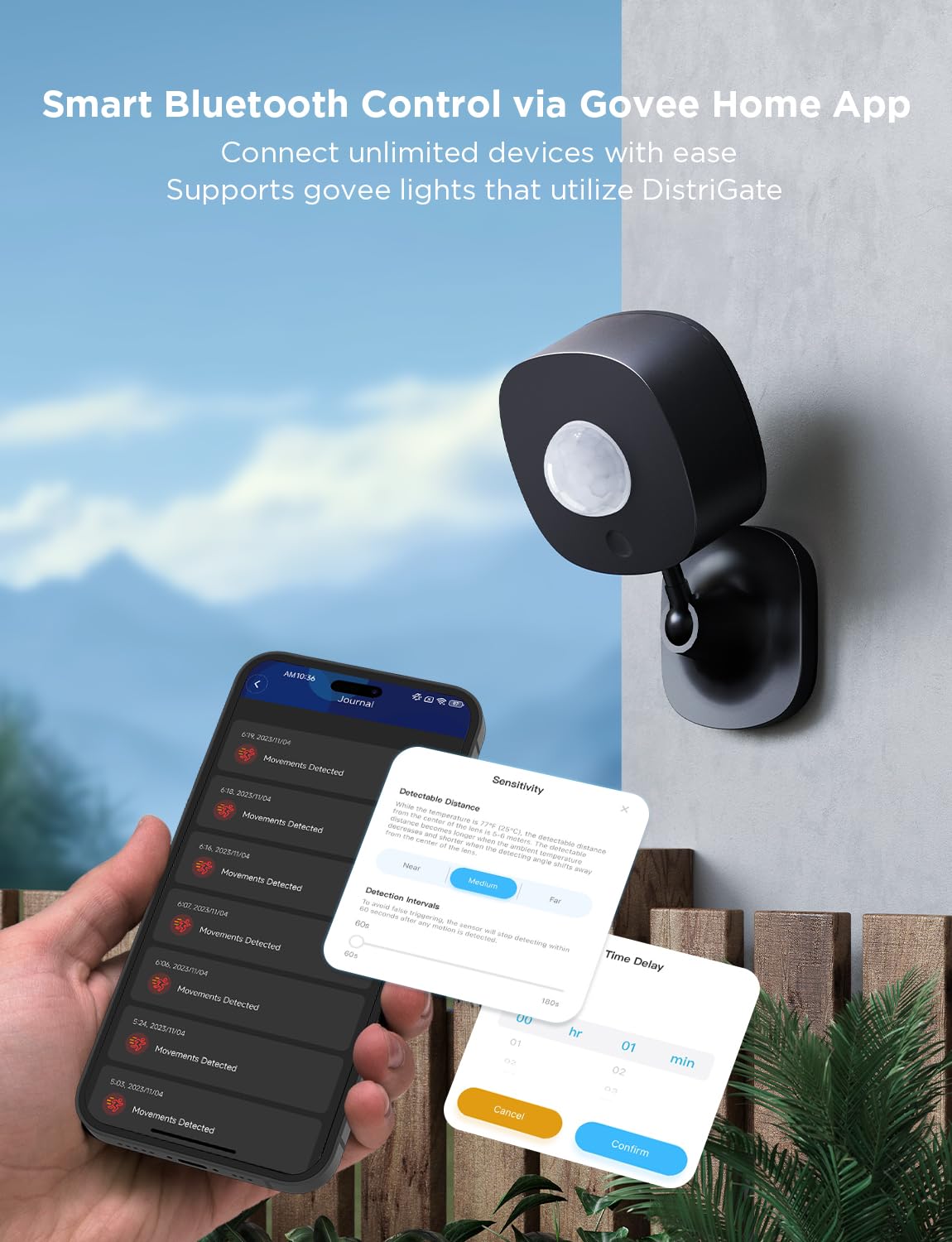 Foto 5 pulgar | Sensor De Movimiento Govee Outdoor Para Luces Govee Wifi Ip65 - Venta Internacional.