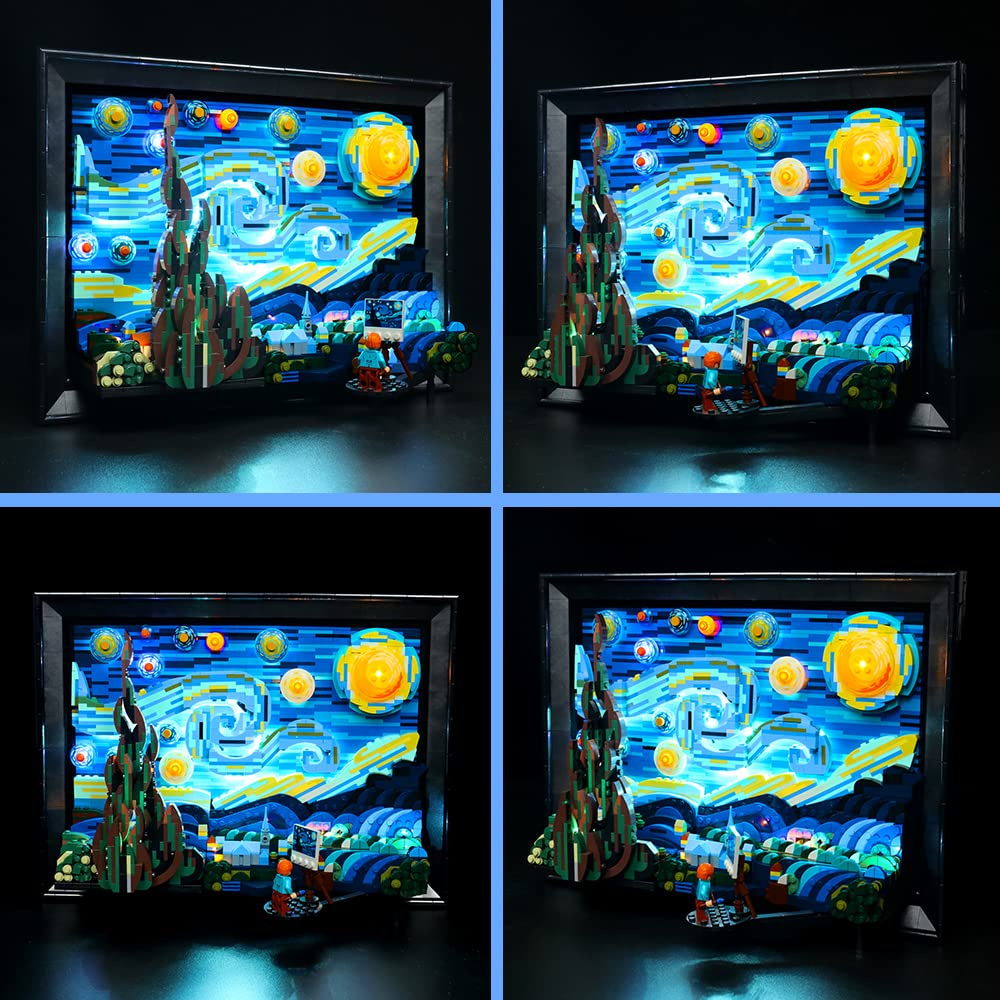 Foto 5 pulgar | Kit De Luces Led Vonado Para Lego Starry Night 21333 Con Mando A Distancia - Venta Internacional.