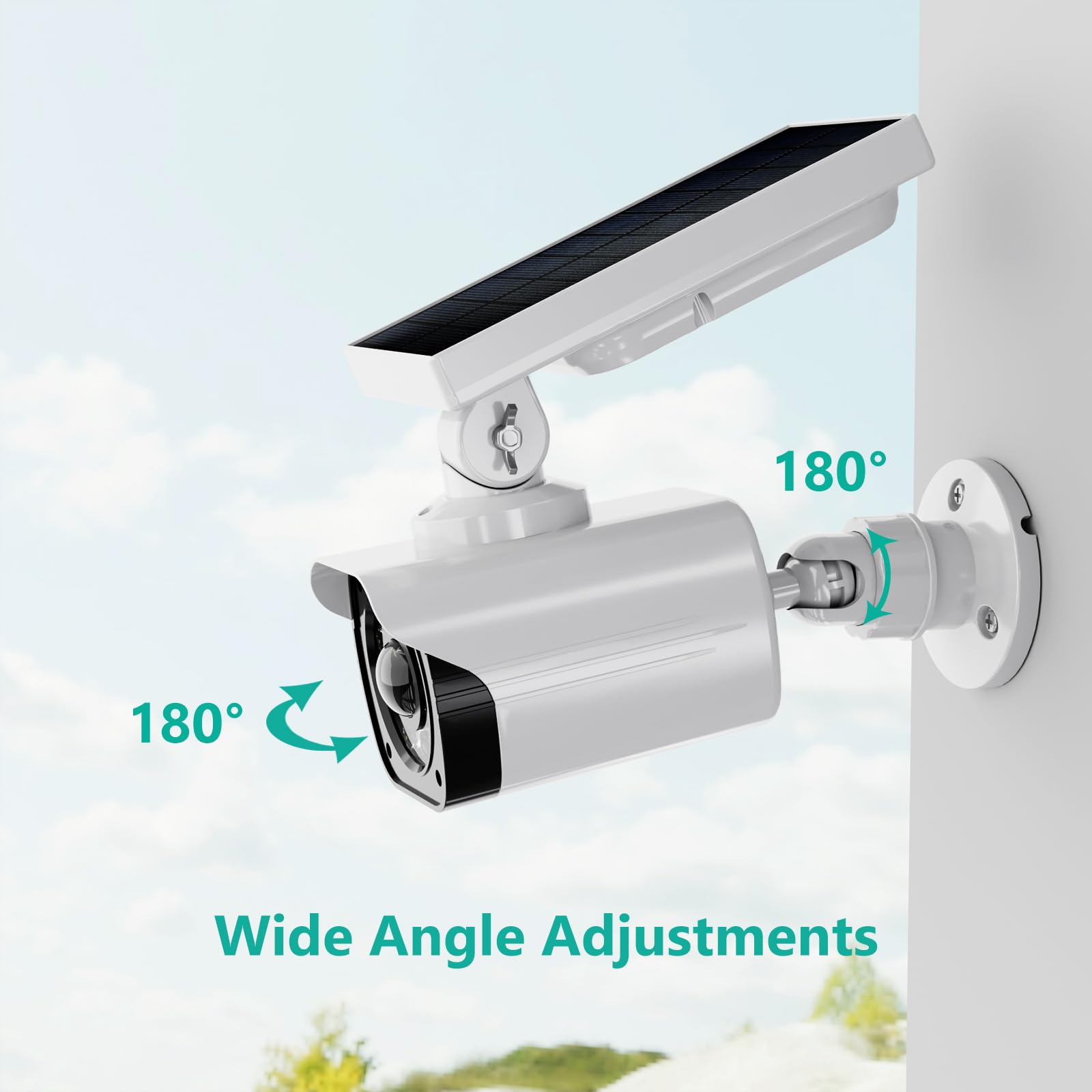 Foto 7 pulgar | Cámara De Seguridad Falsa Wali Solar Con Sensor De Movimiento, Paquete De 2 - Venta Internacional.