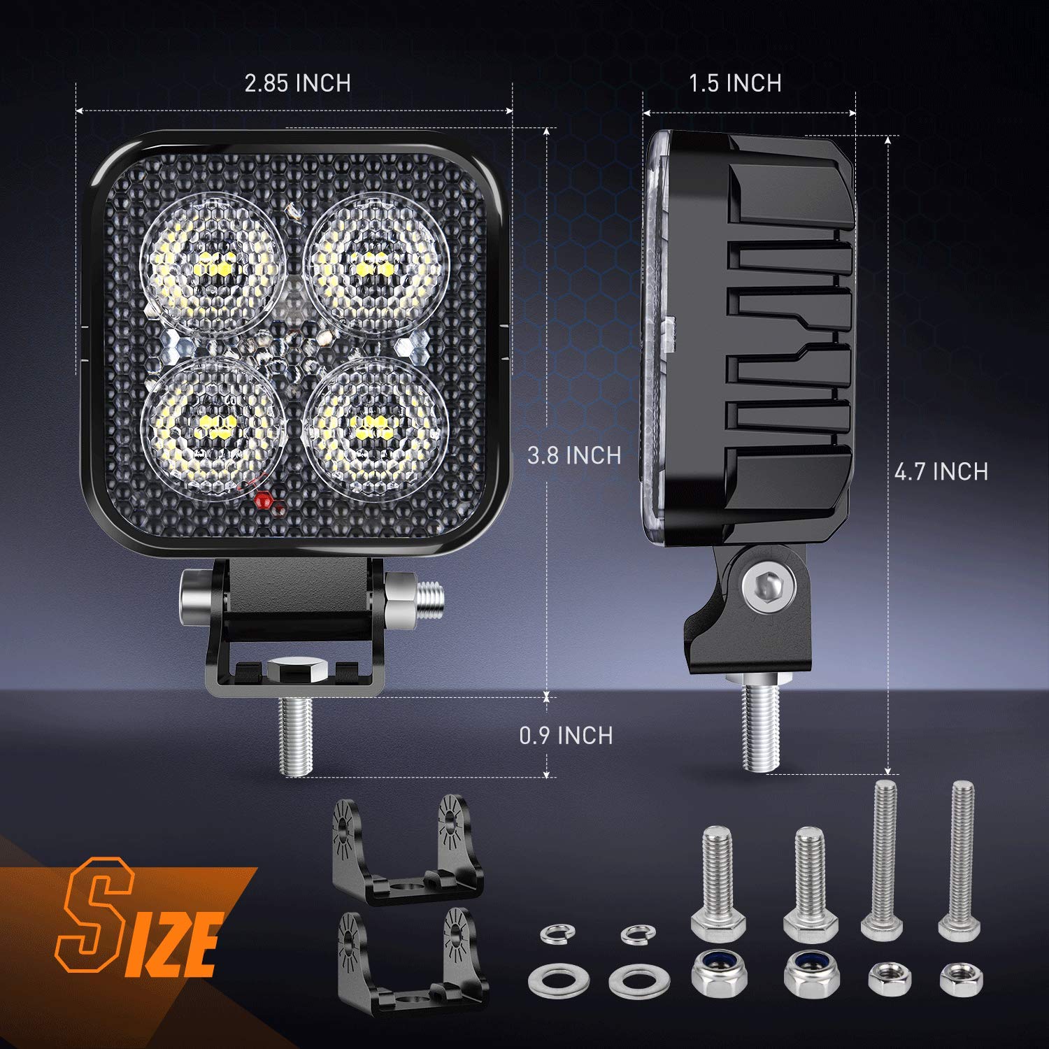 Foto 3 pulgar | Luz De Trabajo Nilight, 2 Unidades, Cápsulas Led De 3 Pulgadas, 1500 Lúmenes, 90°, Inundación - Venta Internacional.