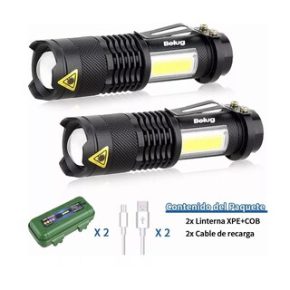 Foto 5 | Linterna Militar Portátil Lámpara Táctica 1200 Lm 2 Piezas, Color De La Luz Blanco Belug