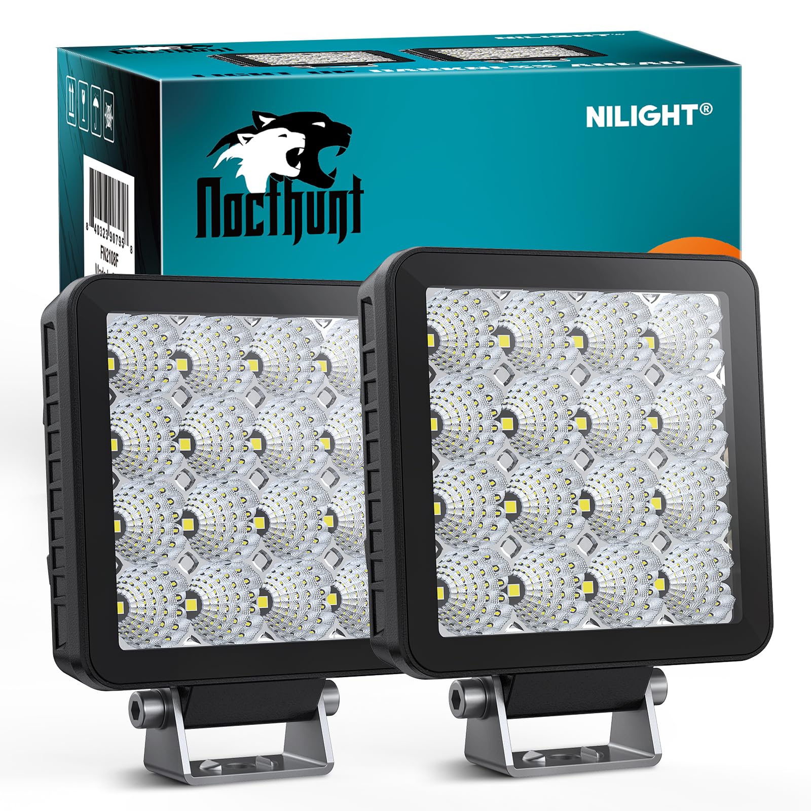 Foto 2 pulgar | Pods De Luz Led Nilight Flood Beam De 4 Pulgadas Y 16 W (2 Unidades) - Venta Internacional.