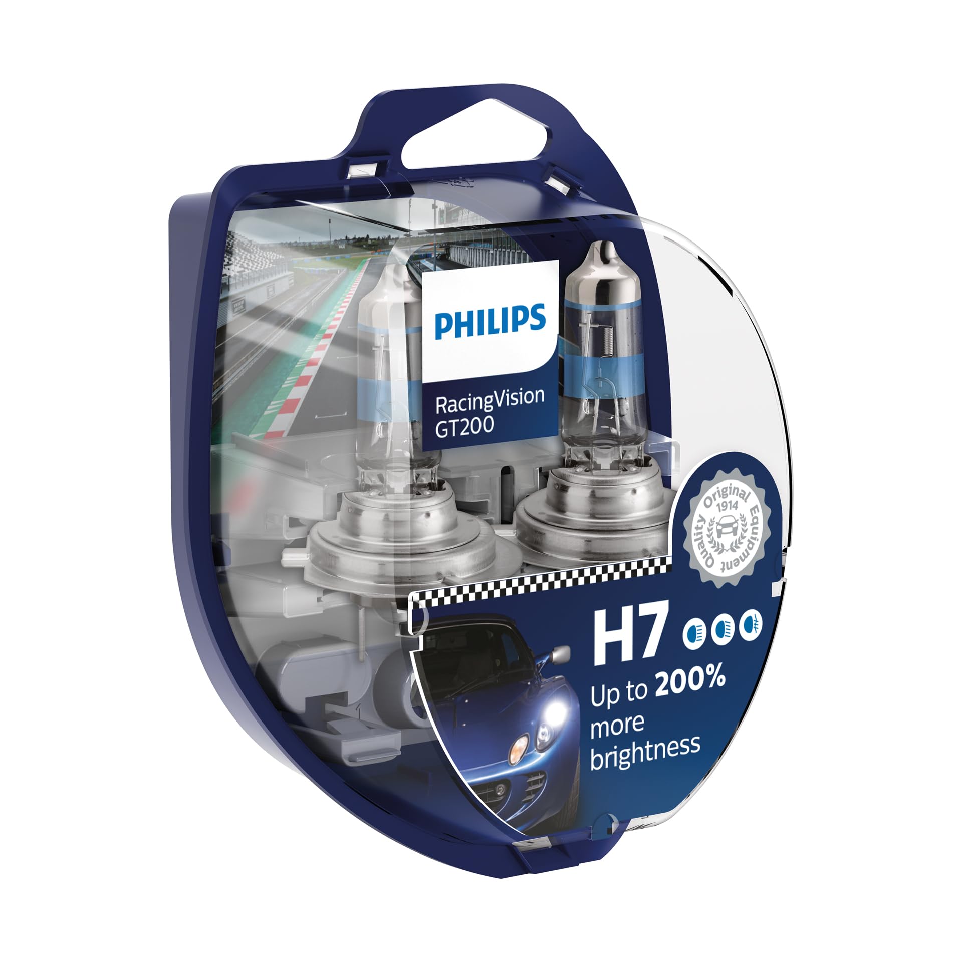 Foto 3 pulgar | Juego De Bombillas Para Faros Delanteros Philips Racingvision Gt200 H7 +200% - Venta Internacional.