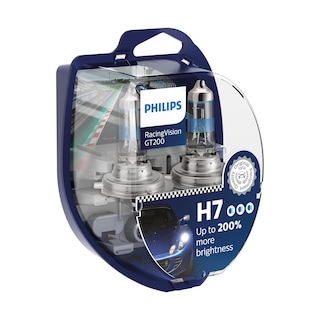 Foto 2 | Juego De Bombillas Para Faros Delanteros Philips Racingvision Gt200 H7 +200% - Venta Internacional.