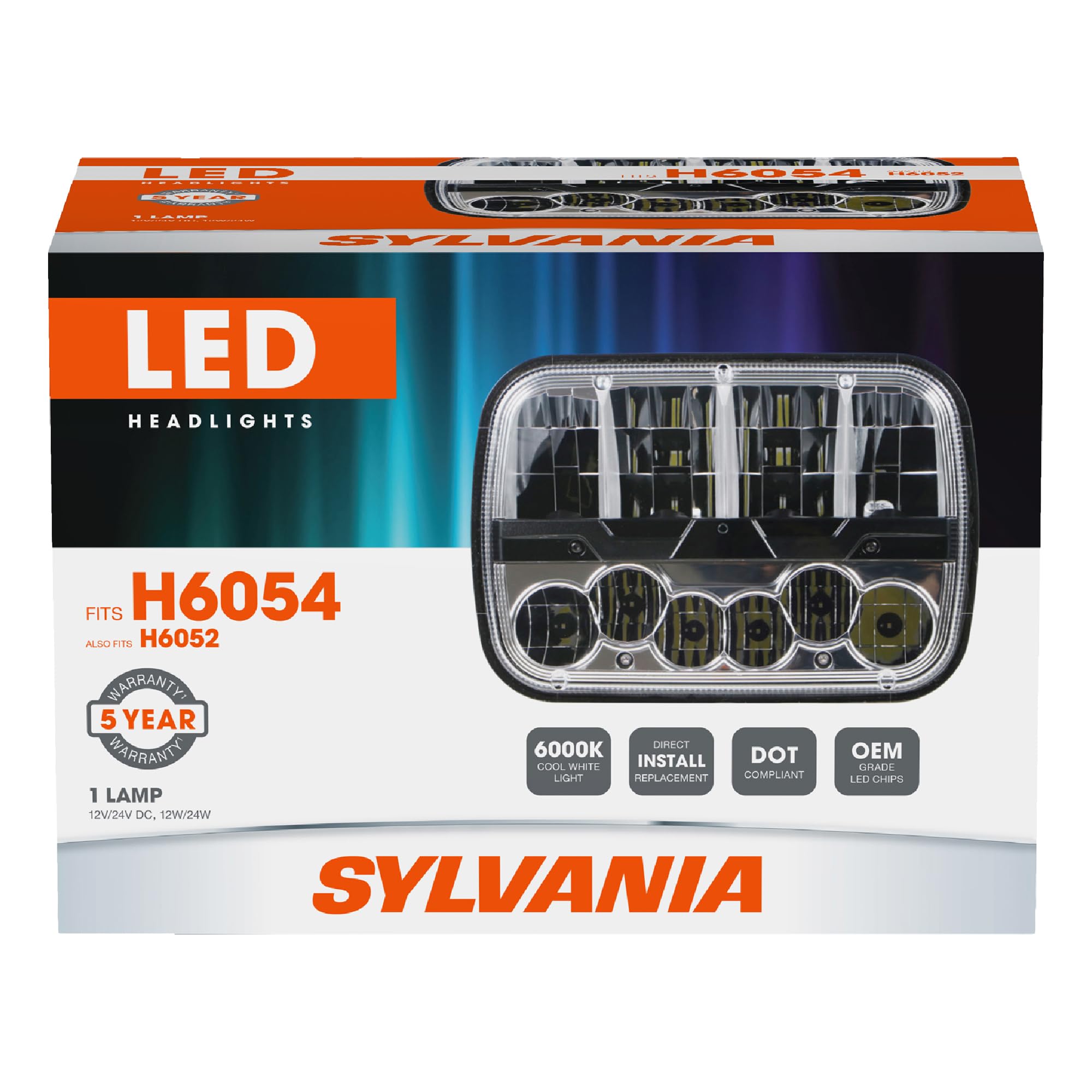 Foto 2 pulgar | Faro Led De Haz Sellado Sylvania H6054sl.bx 6000k - Venta Internacional.