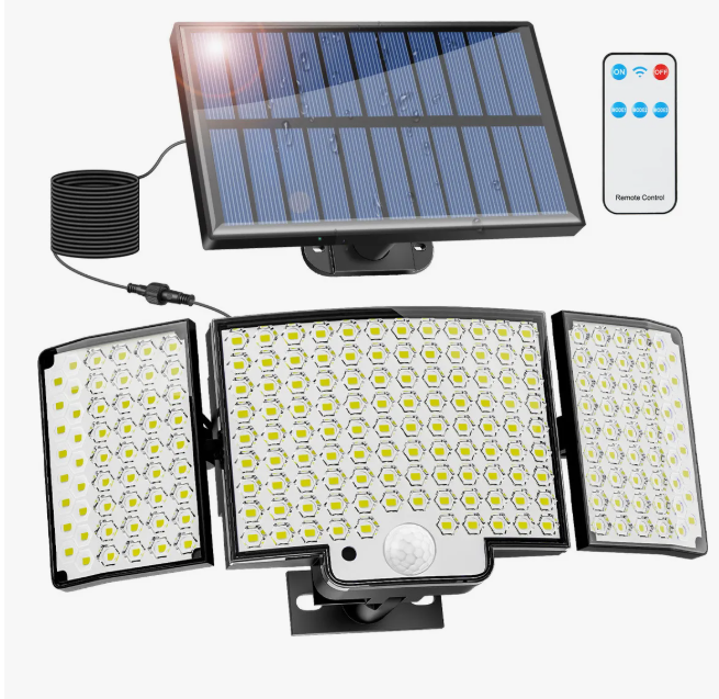 Foto 2 pulgar | Led Lámpara Solar Exterior Jardin Pared Sensor Luz