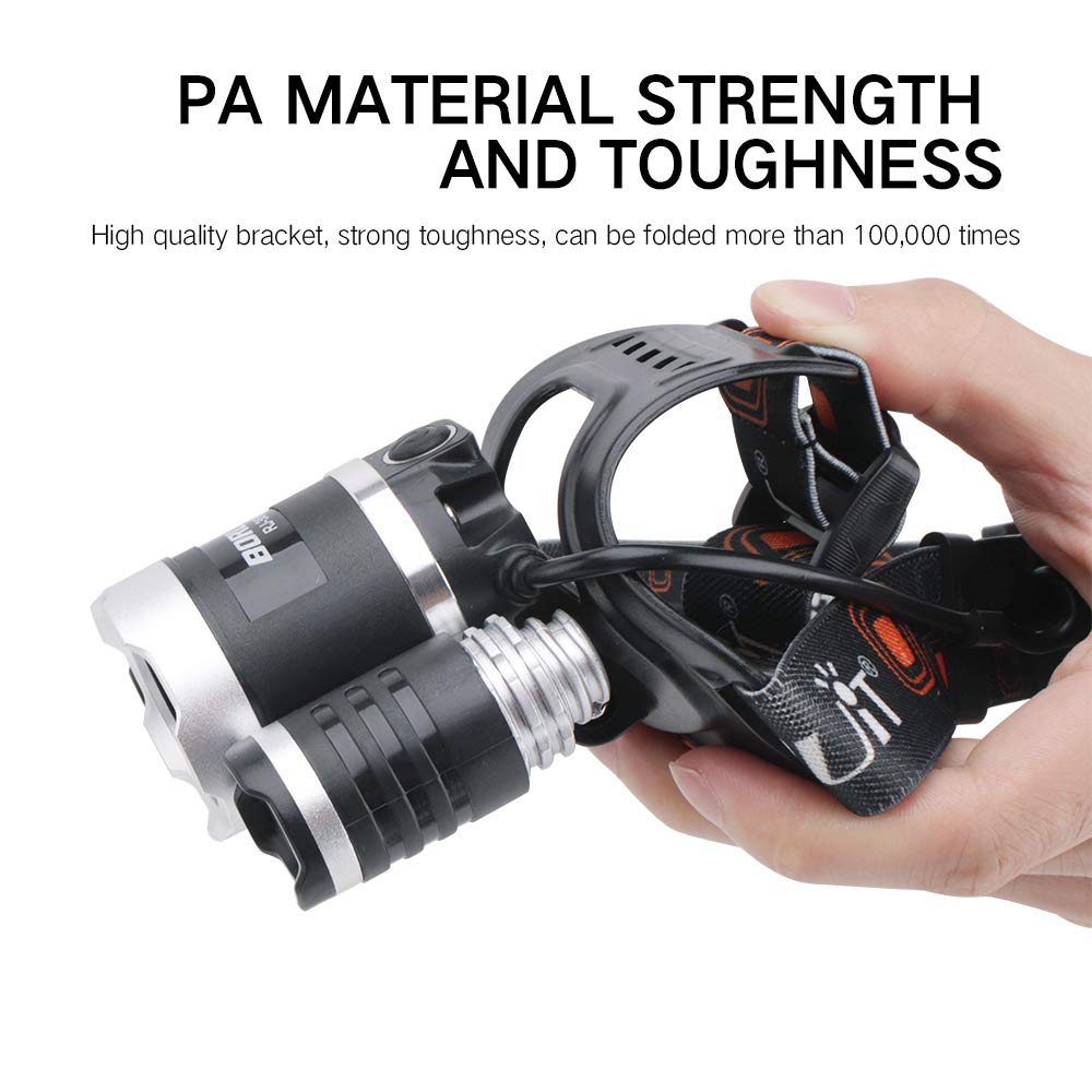 Foto 7 pulgar | Linterna Frontal Led Boruit Rj-3000 Ultrabrillante De 5000 Lúmenes - Venta Internacional.