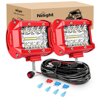 Foto 1 | Barra De Luces Led Nilight, 60 W, 10 Cm, 2 Unidades, Combo Spot Flood - Venta Internacional.