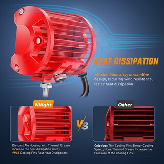 Foto 6 | Barra De Luces Led Nilight, 60 W, 10 Cm, 2 Unidades, Combo Spot Flood - Venta Internacional.