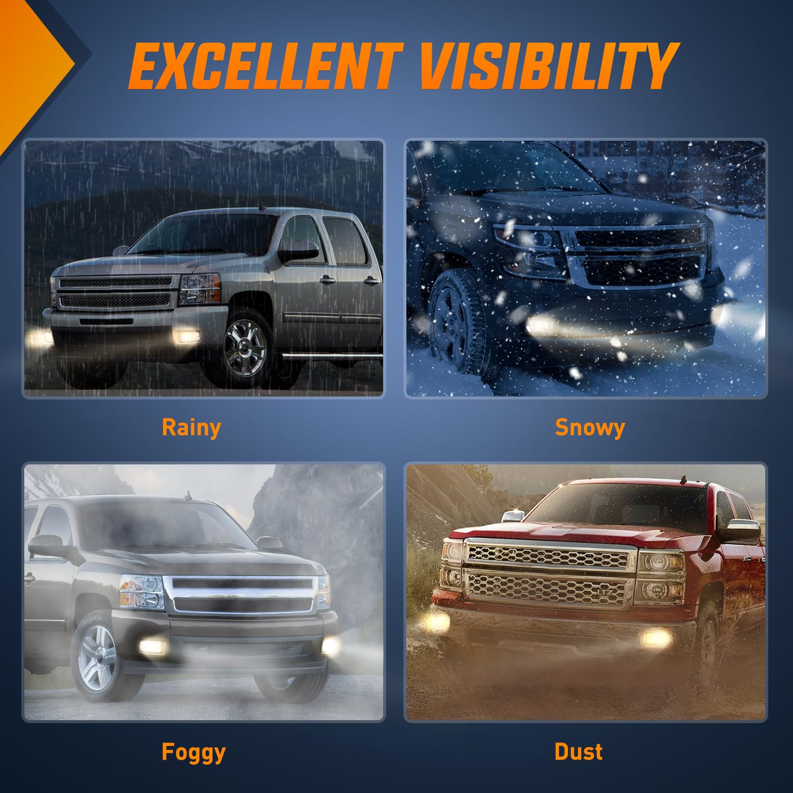 Foto 4 | Conjunto De Faros Antiniebla, Compatible Con Nilight, Chevrolet Silverado - Venta Internacional.