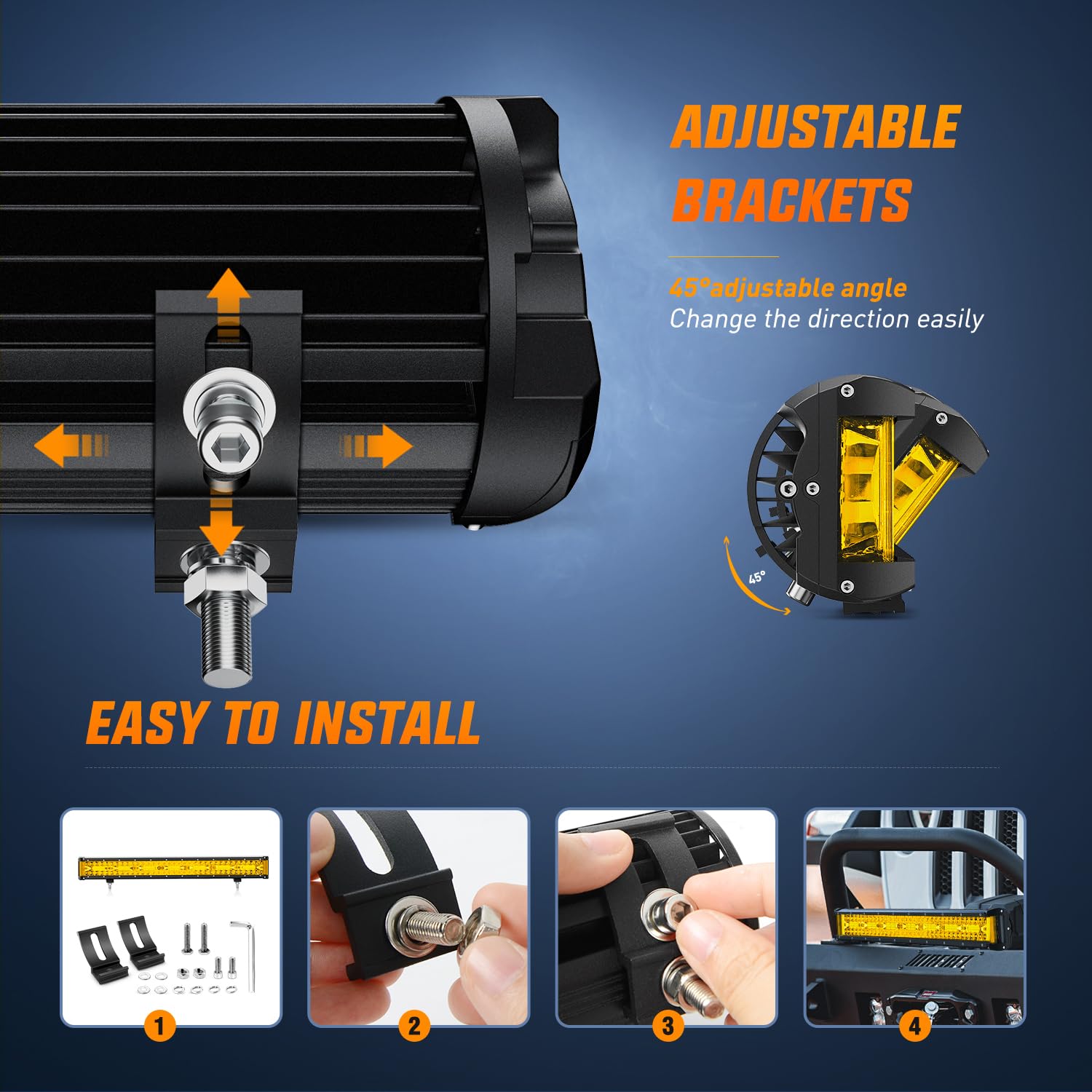 Foto 8 pulgar | Barra De Luces Led Nilight Side Shooter De 50 Cm, Triple Hilera, 3500 K - Venta Internacional.
