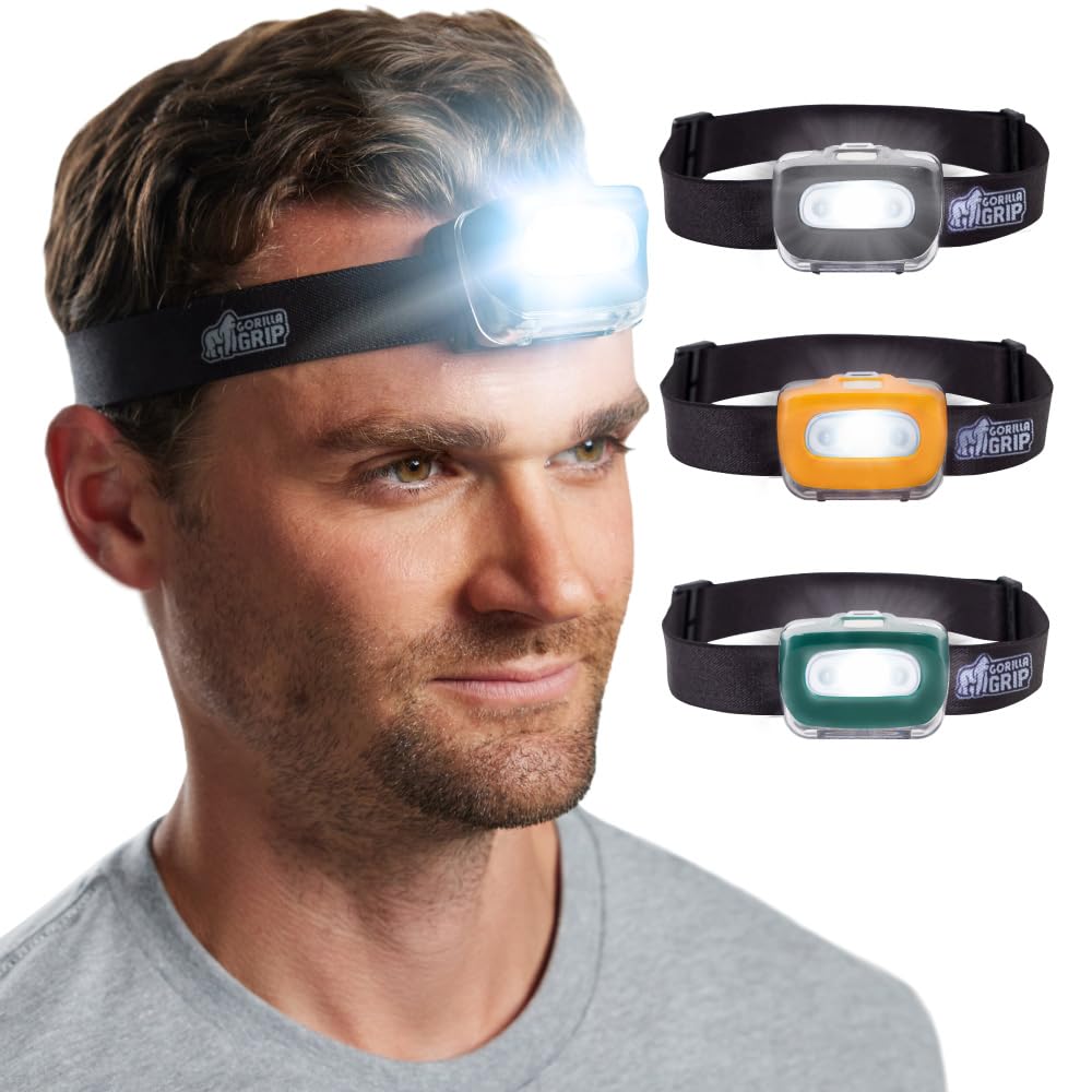 Foto 2 pulgar | Linterna Frontal Gorilla Grip Ultra Bright, 226 Lúmenes, 7 Modos De Iluminación - Venta Internacional.
