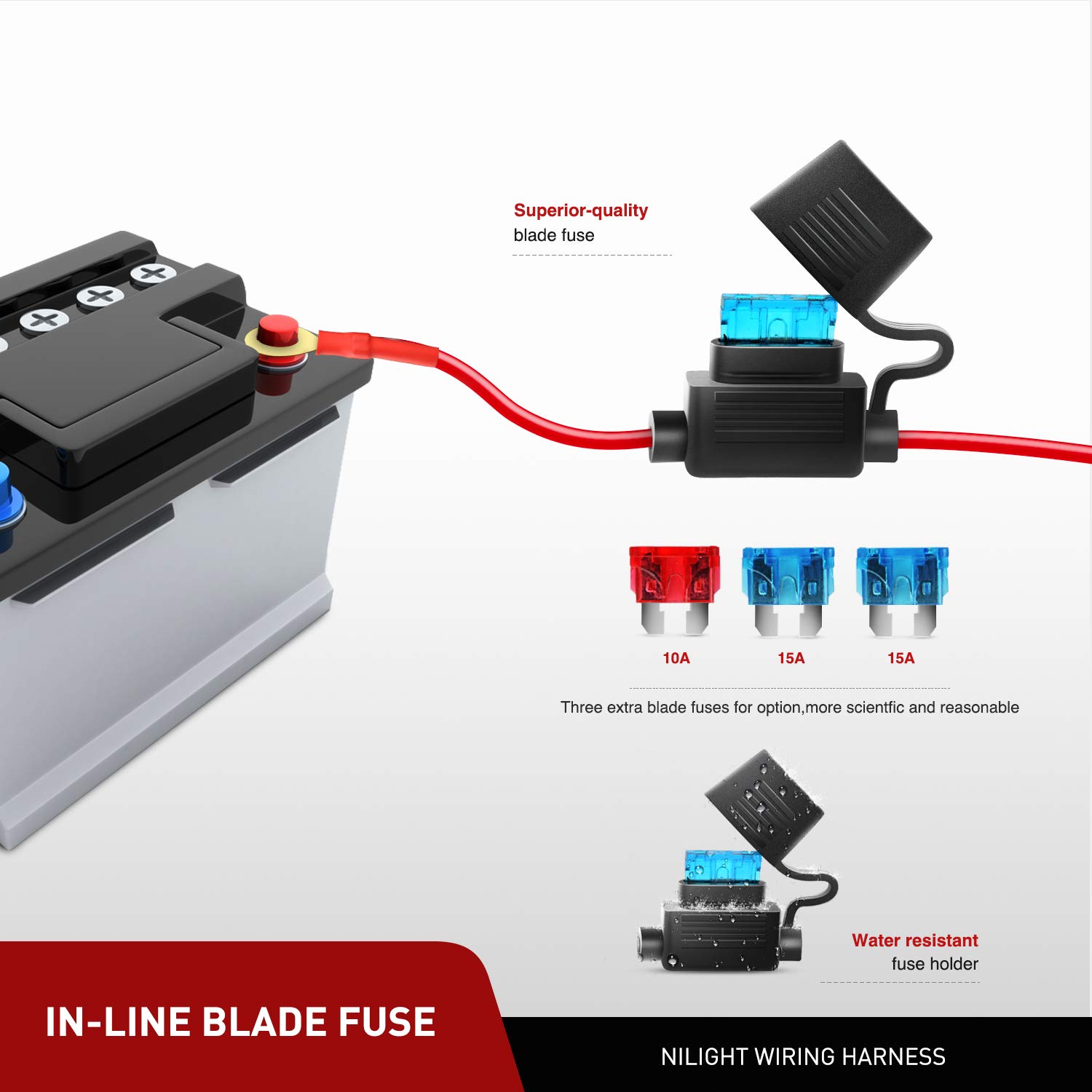 Foto 5 | Barra De Luces Led Nilight Zh416, 4 Unidades, 10 Cm, 60 W, Combo Flood Spot - Venta Internacional.