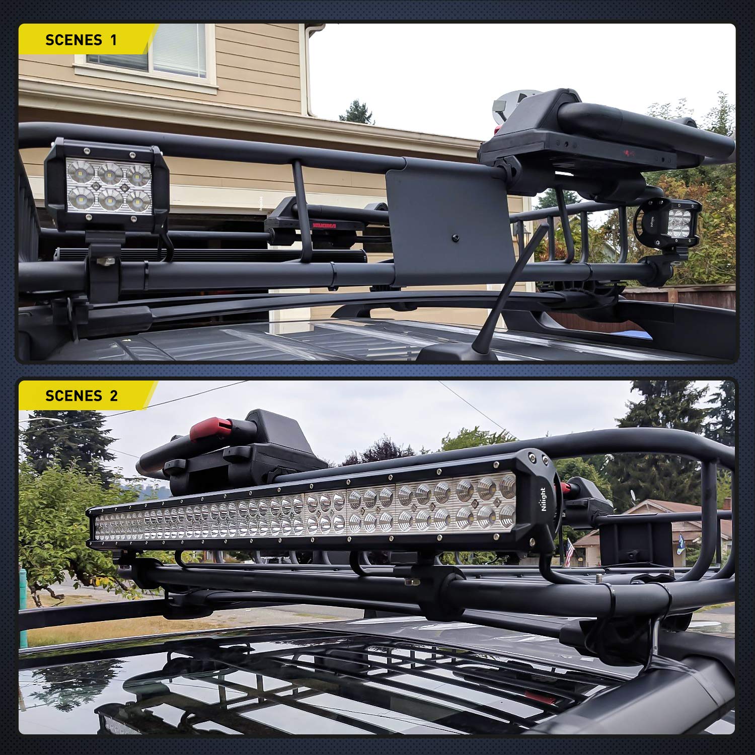 Foto 7 | Kit De Montaje De Barra De Luz Led Nilight 90027b Para Camiones Atv Utv - Venta Internacional.
