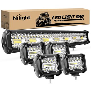 Foto 1 | Barra De Luces Led Nilight, 20 Pulgadas, 420 W, Triple Hilera, Con Foco De Inundación - Venta Internacional.