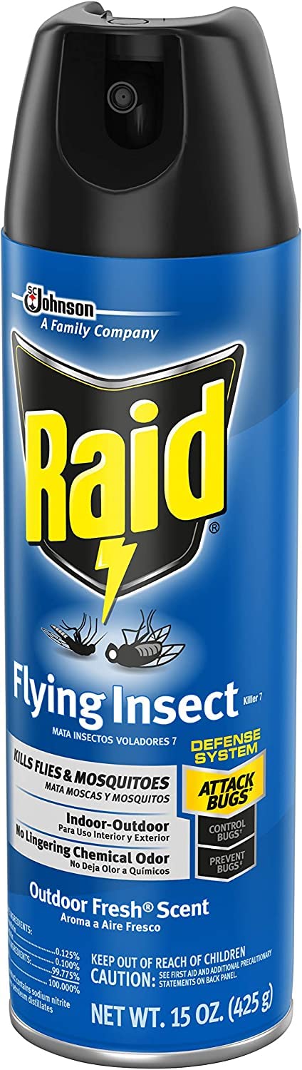 Foto 4 | Insect Killer Raid Flying, 450 Ml, Paquete De 2 Unidades, Aroma Fresco Para Interiores Y Exteriores - Venta Internacio