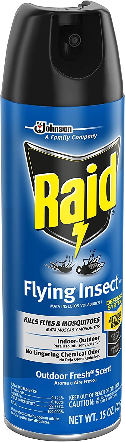 Foto 6 pulgar | Insect Killer Raid Flying, 450 Ml, Paquete De 2 Unidades, Aroma Fresco Para Interiores Y Exteriores - Venta Internacio