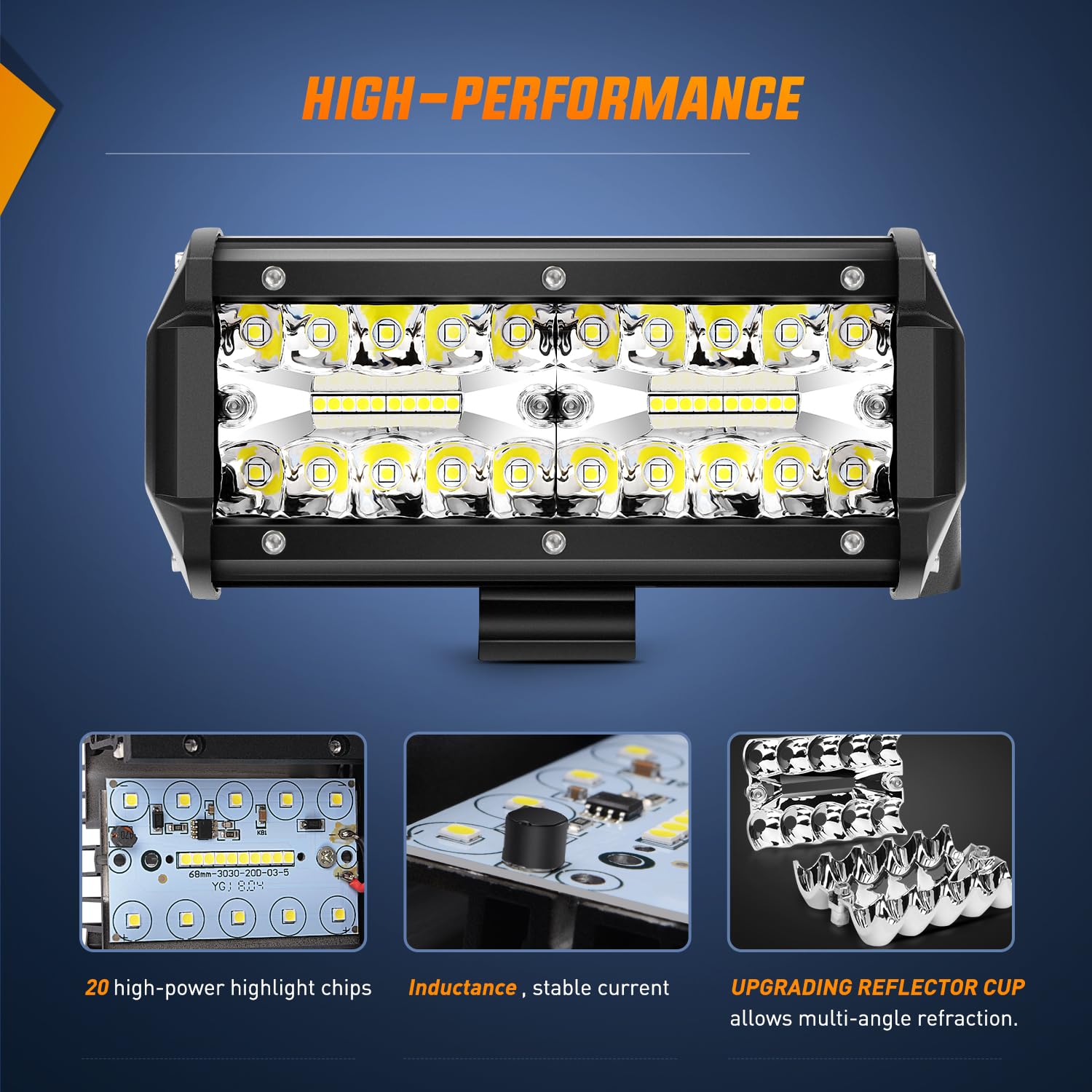 Foto 2 | Cápsulas De Luz Led Y Barra De Luz Nilight De 4 Y 6.5 Pulgadas, 120 W - Venta Internacional.