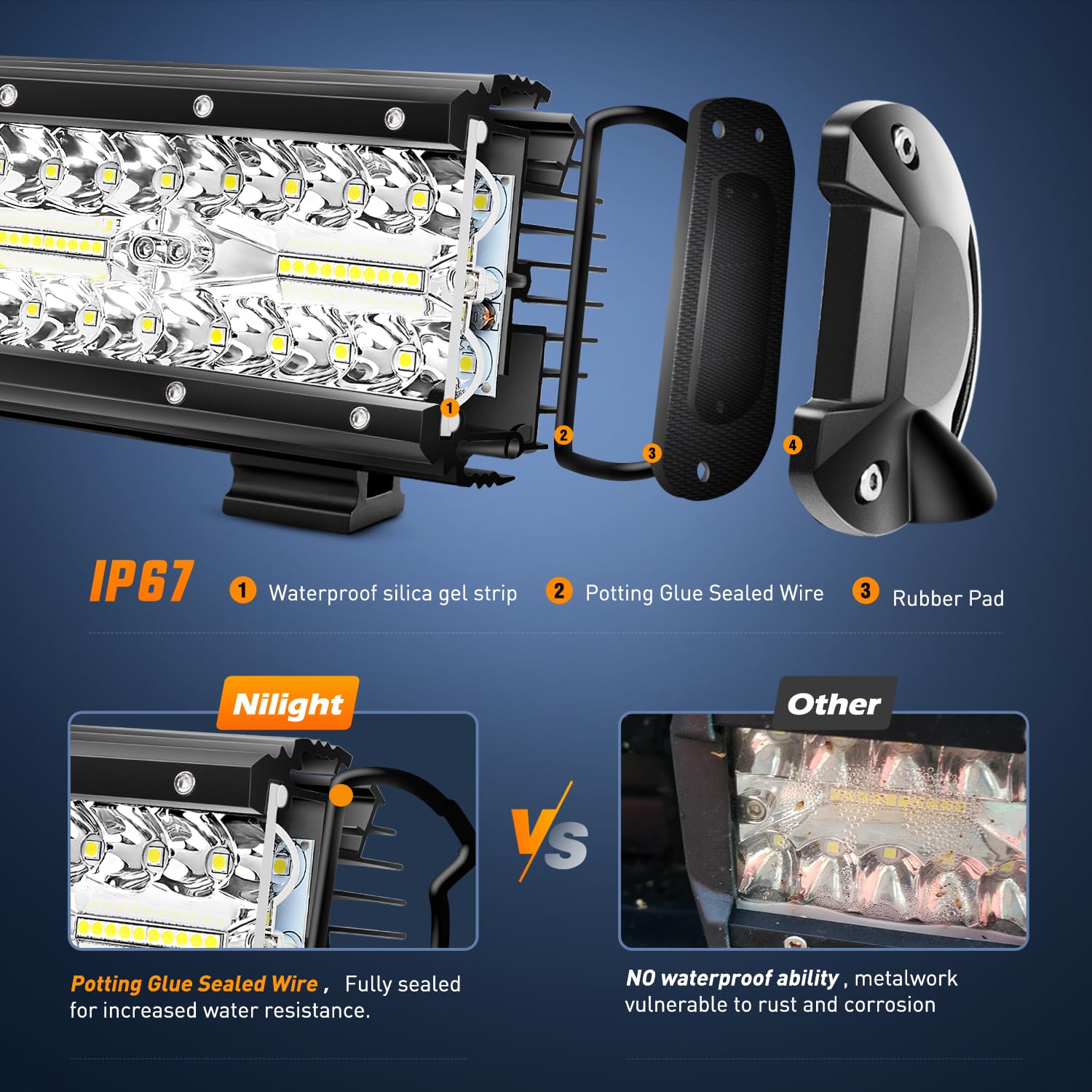 Foto 5 | Cápsulas De Luz Led Y Barra De Luz Nilight De 4 Y 6.5 Pulgadas, 120 W - Venta Internacional.