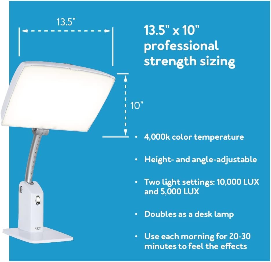 Foto 5 | Lámpara De Fototerapia Brillante Carex Day-light Sky 10.000 Lux - Venta Internacional.