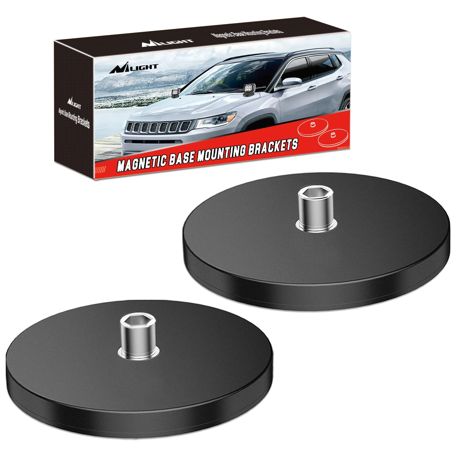 Foto 2 pulgar | Soportes De Montaje Para Barra De Luz Led Con Base Magnética Nilight, 2 Unidades - Venta Internacional.