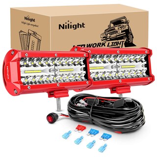 Foto 1 | Barra De Luces Led Nilight, 2 Unidades, 16,5 Cm, Triple Hilera, 120 W, Spot Flood - Venta Internacional.