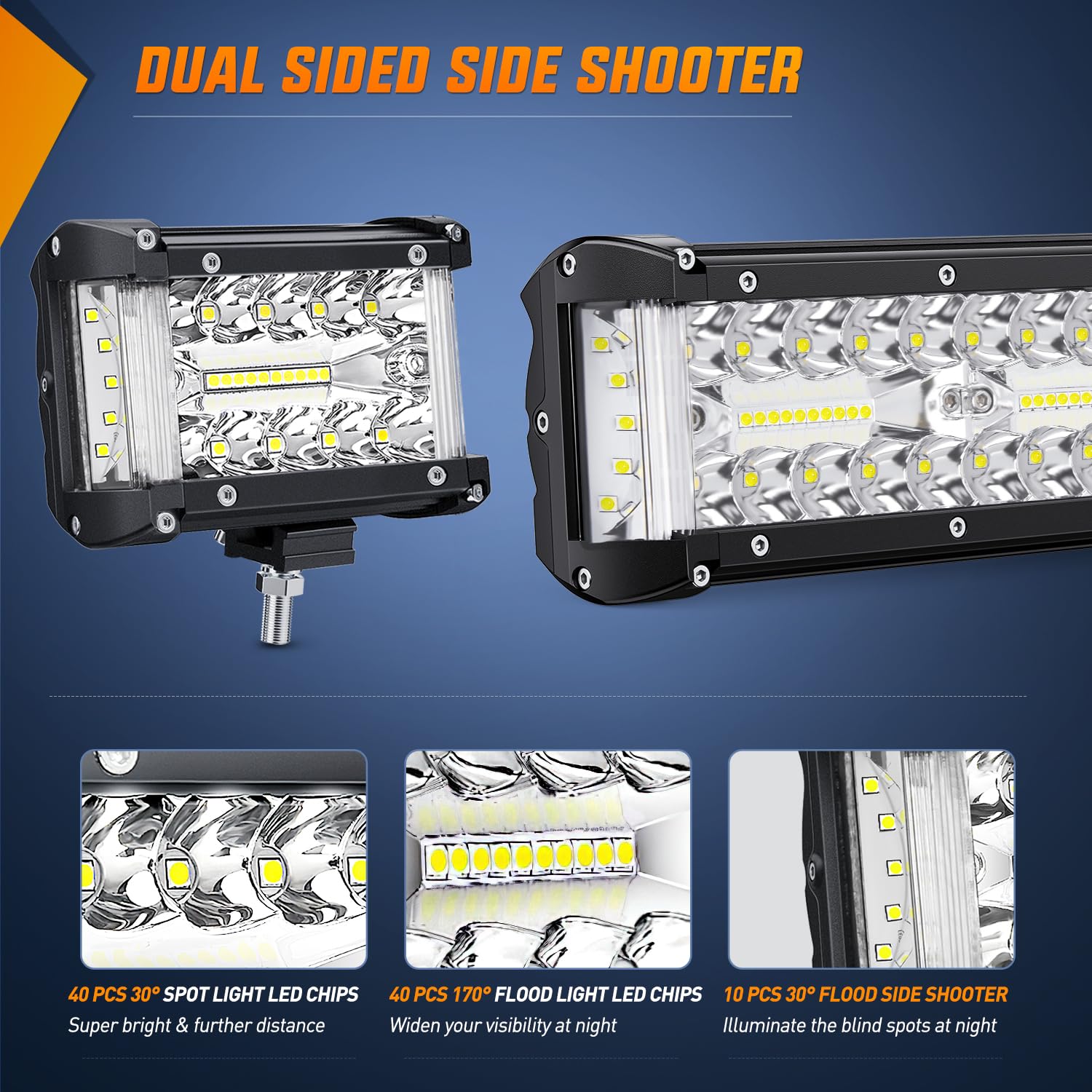 Foto 5 pulgar | Set De Barras De Luz Led Nilight Side Shooter De 30 Cm Con 2 Cápsulas - Venta Internacional.
