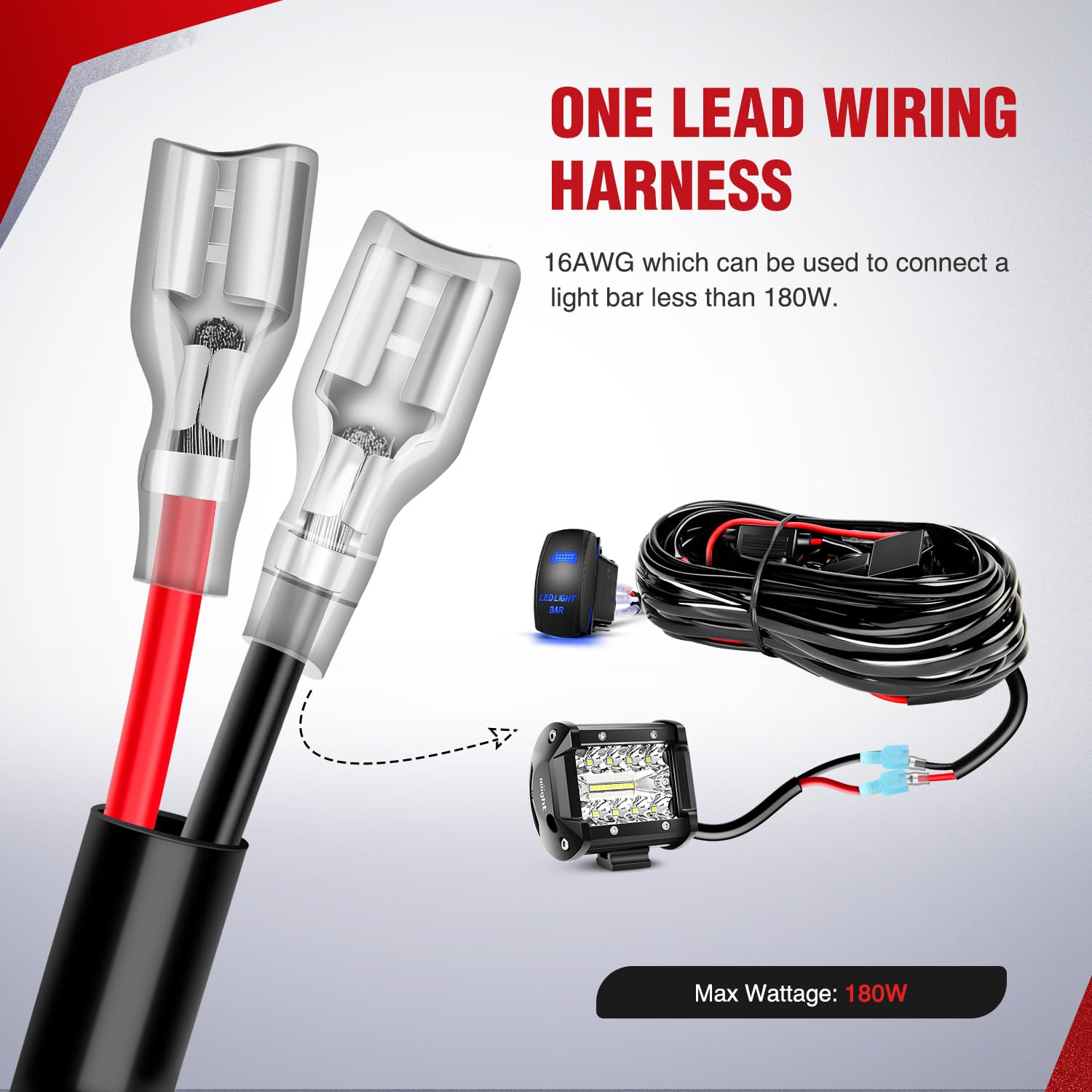 Foto 8 pulgar | Barra De Luces Led Nilight De 20 Pulgadas, 420 W, Triple Fila, 42000 Lm, 12 V - Venta Internacional.
