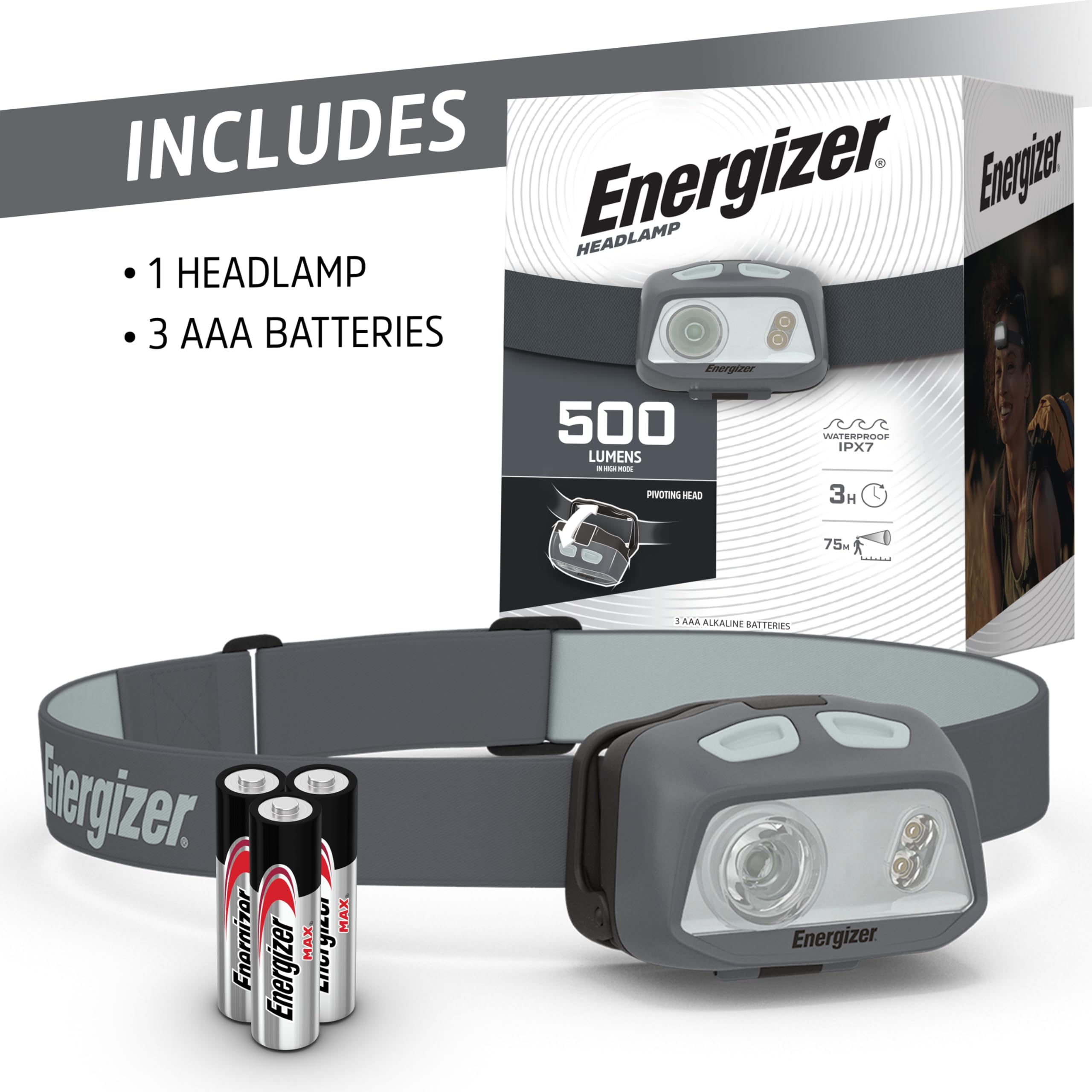 Foto 5 | Linterna Frontal Energizer Hdl40 Led 500 Lúmenes A Prueba De Agua Ipx7 - Venta Internacional.