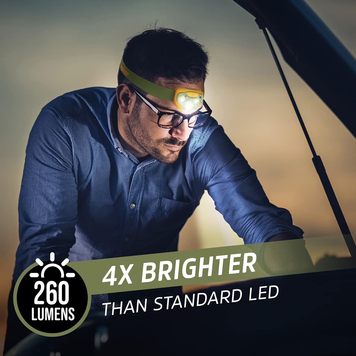 Foto 4 | Linterna Frontal Energizer Led Pro (paquete De 2) Ipx4 Resistente Al Agua - Venta Internacional.