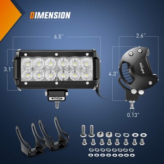 Foto 2 | Barra De Luces Led Nilight 60002f-b 36 W 16,5 Cm Flood Para Camiones - Venta Internacional.